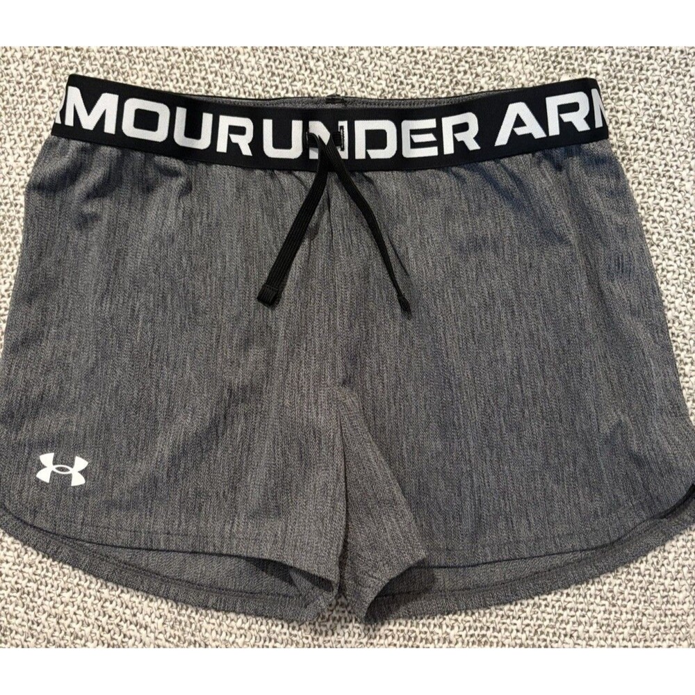 Under Armour Heatgear Girls' Active Shorts Gray, Youth XL